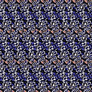 red with blue dots