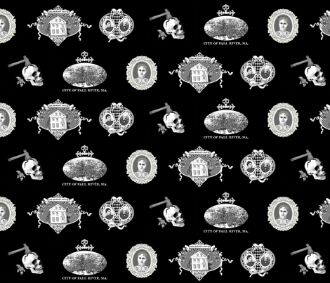 Bare Bones Lizzie Borden Toile fabric by golders on Spoonflower - custom fabric