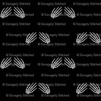 skeleton hands