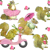 Silly Girly Squirrels