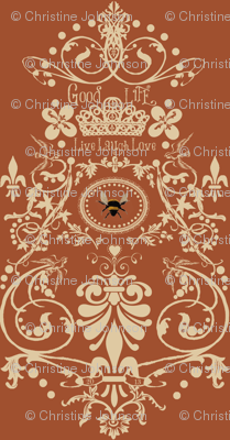 Bee damask / copper