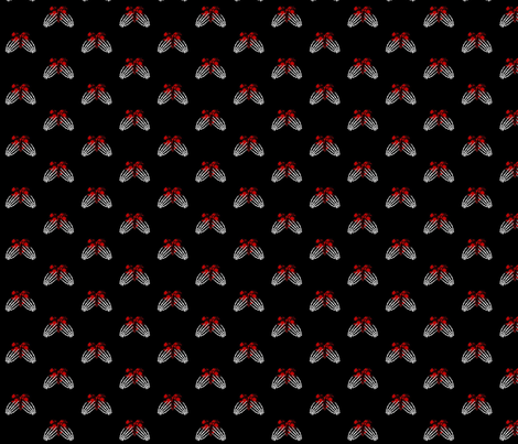 Bloody hearts in grim hands fabric by savagelystitched on Spoonflower - custom fabric