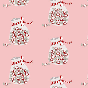 Peppermint bag on pink