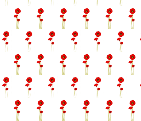 Fields of Poppies fabric by podaiboo on Spoonflower - custom fabric