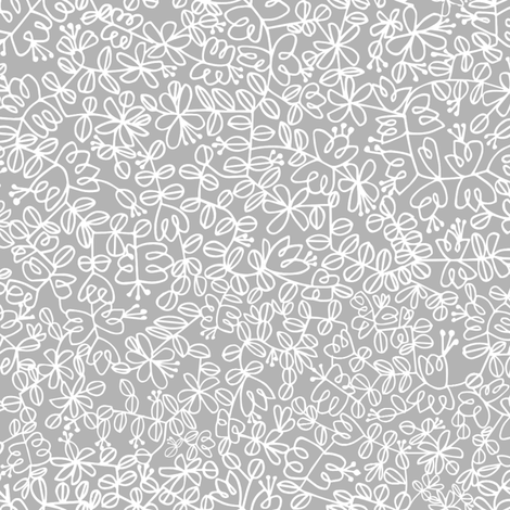 Flower Tangle fabric by gsonge on Spoonflower - custom fabric