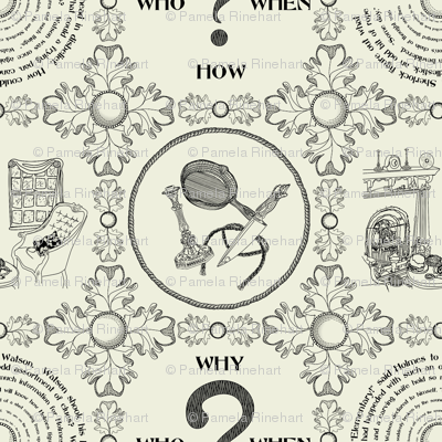 It's a mystery!!!!!!!!!!!!!-Traditional Toile