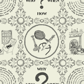 It's a mystery!!!!!!!!!!!!!-Traditional Toile