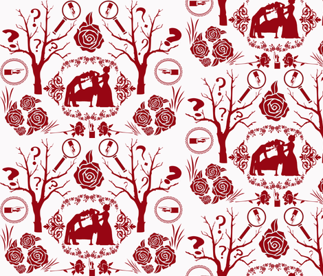 Miss Scarlet fabric by graceful on Spoonflower - custom fabric