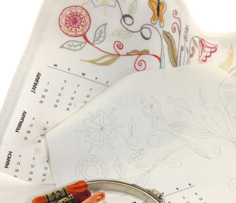 2014 Jacobean DIY Embroidery Calendar
