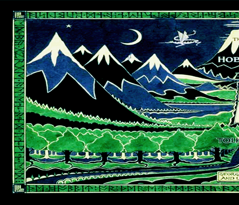 Hobbit Half Yard Skirts fabric by retropopsugar on Spoonflower - custom fabric