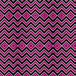 Fuschia Tribal Chevron