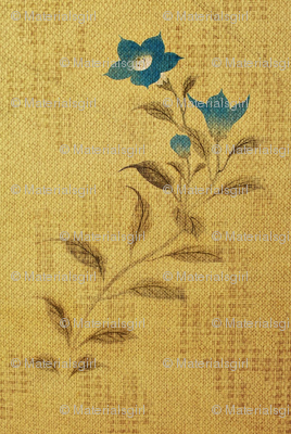 Flowers and Lace - blue flower