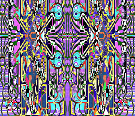 Word Pray (color) fabric by whimzwhirled on Spoonflower - custom fabric