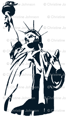 Lady Liberty / navy