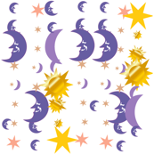 moon stars sun