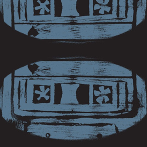 Blue on black Cassette 