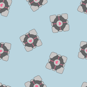 Companion Cube on Blue