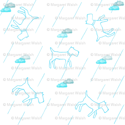 deco dogs in blue