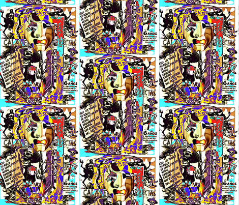 Dia De Los Muertos fabric by whimzwhirled on Spoonflower - custom fabric
