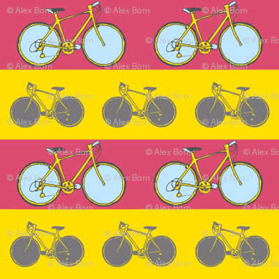bicycle stripe print