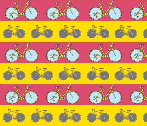 bicycle stripe print fabric by alexborn on Spoonflower - custom fabric