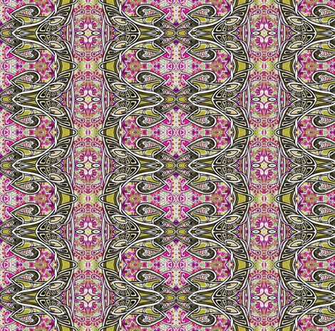 Spades Over Paisley (small, red, vertical stripe) fabric by edsel2084 on Spoonflower - custom fabric