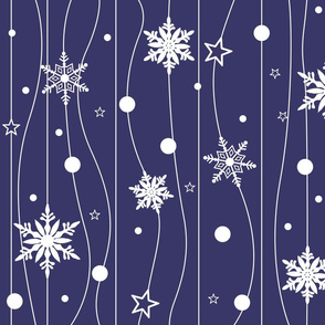 Snowflake Trail - Blue