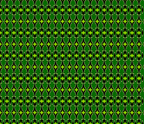Glowing Green Men fabric by robin_rice on Spoonflower - custom fabric