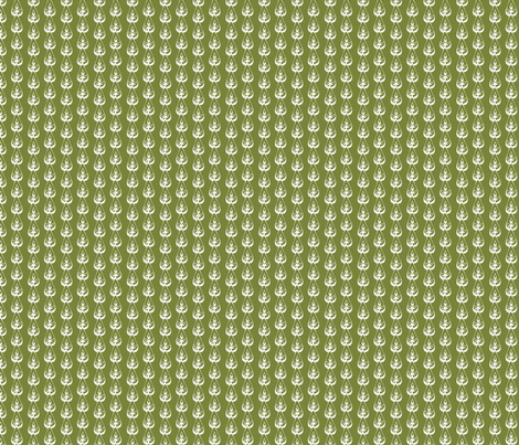 Green Agave Flower fabric by joyfulroots on Spoonflower - custom fabric