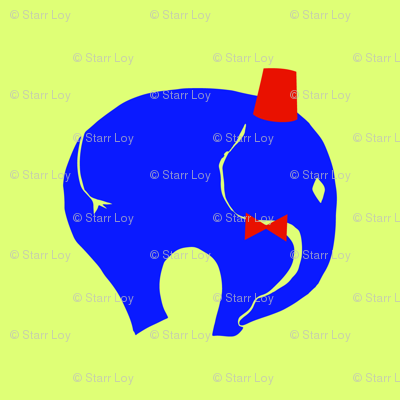 StarrElephant Red BowTie with Fez with sonic screwdriver green-glow