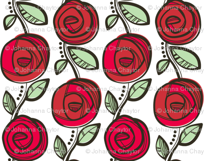 Deco Rose Red