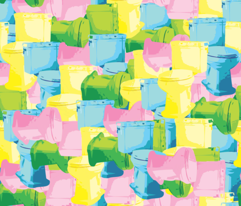 Commode Commotion fabric by illustrative_images on Spoonflower - custom fabric