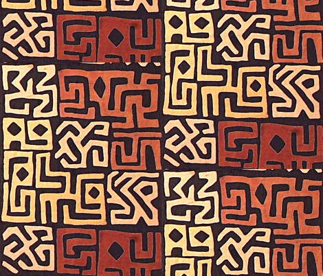 Tribal Browns fabric by flyingfish on Spoonflower - custom fabric