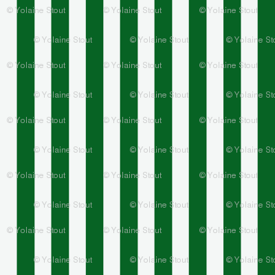 Green and White Stripes