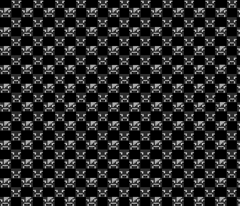 minecraft_cow-checks fabric by ceruleana_fiber_arts on Spoonflower - custom fabric