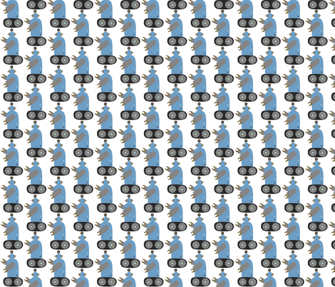 Robot_no_Lines fabric by pink_koala_design on Spoonflower - custom fabric