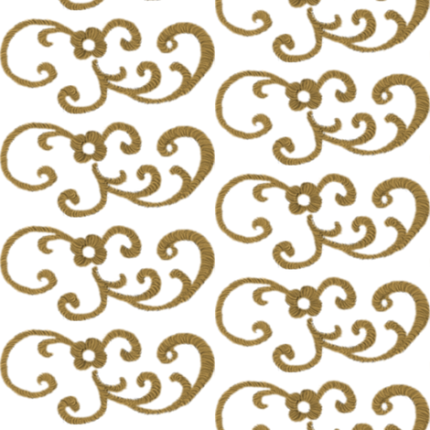 Gold Scrollwork II fabric by peacoquettedesigns on Spoonflower - custom fabric