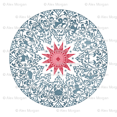 Chintz Zodiac Panel (no repeat)