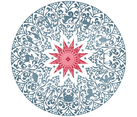 Chintz Zodiac Panel (no repeat) fabric by spellstone on Spoonflower - custom fabric