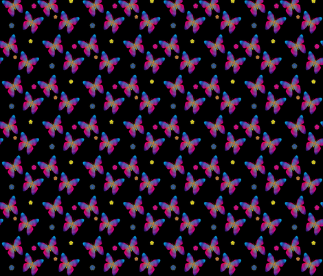 Butterfly Glow small fabric by glanoramay on Spoonflower - custom fabric
