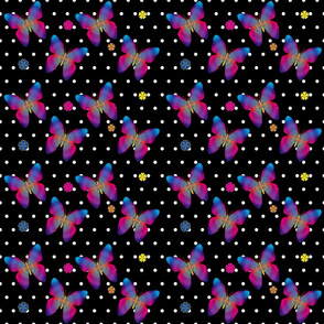Butterfly Glow Polka Medium