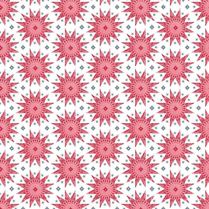 Rose Chintz Stars