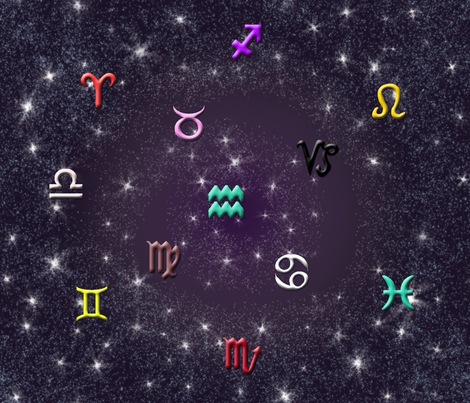 Astrology Signs fabric by nezumiworld on Spoonflower - custom fabric