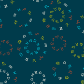 zodiac circles dark