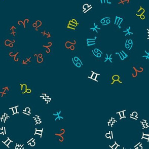 zodiac circles dark