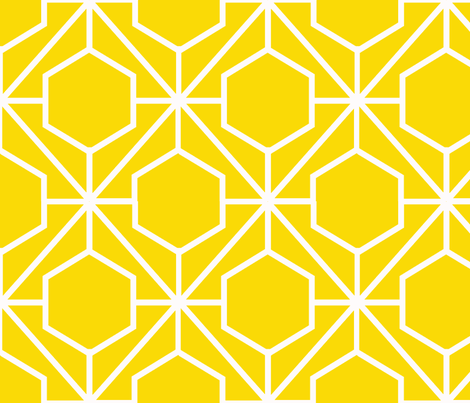 Pretty Web Sunshine Ground fabric by honey&fitz on Spoonflower - custom fabric