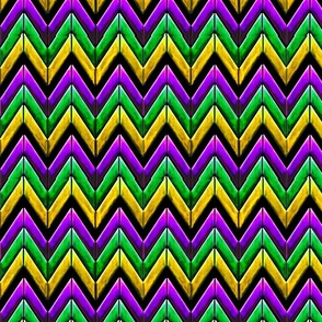 Mardi gras chevron zigzag