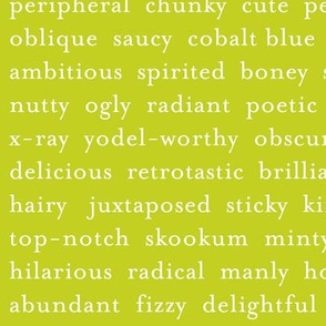 Improv Adjectives - LIME