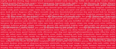 Improv Adjectives - RED