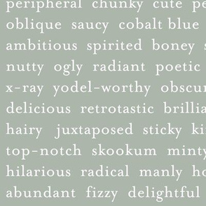 Improv Adjectives - GREY